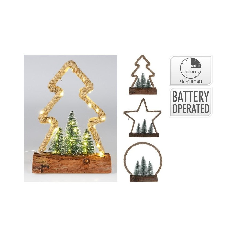 FIGURA NATALE H30 30LED 3ASS